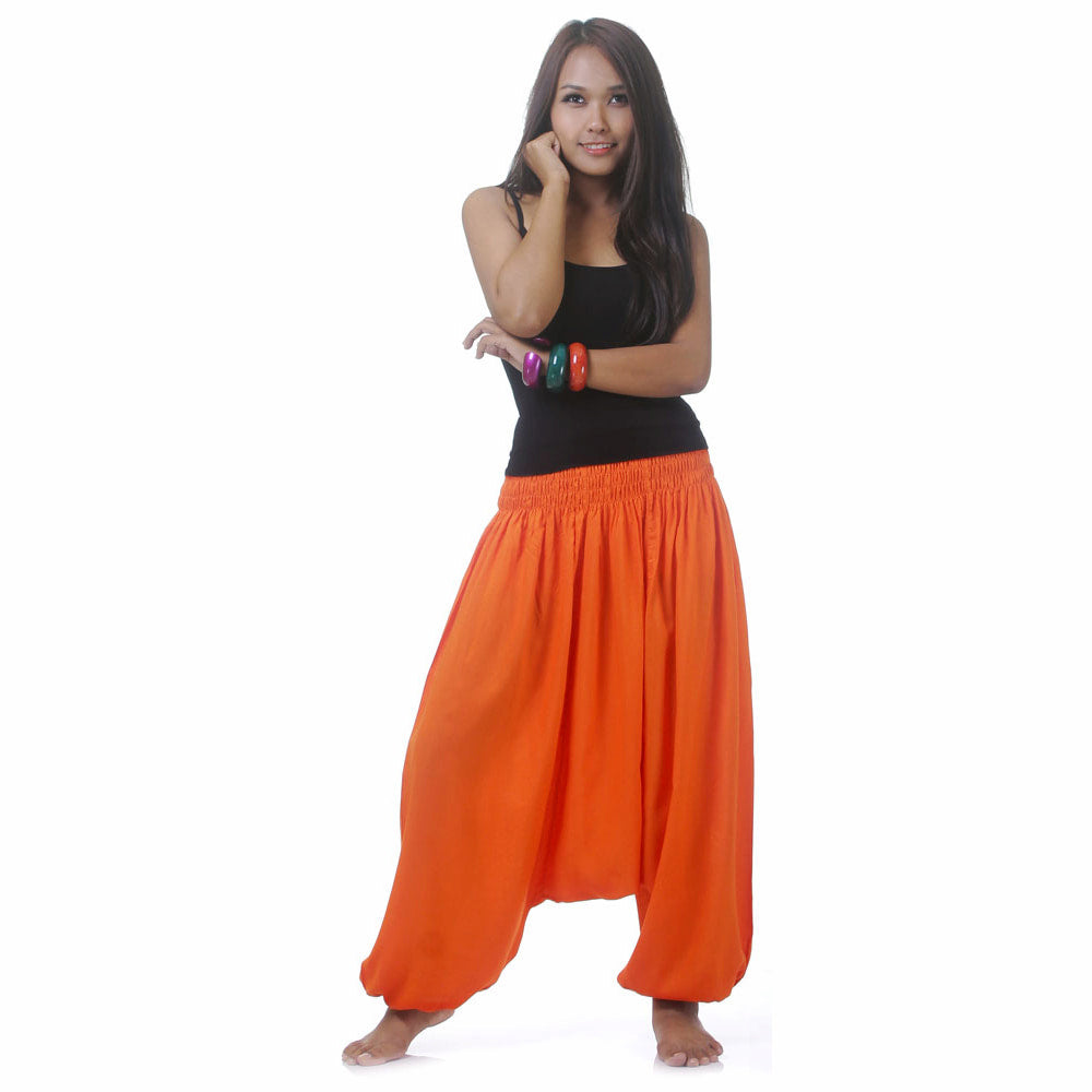 pantalon sarouel femme orange