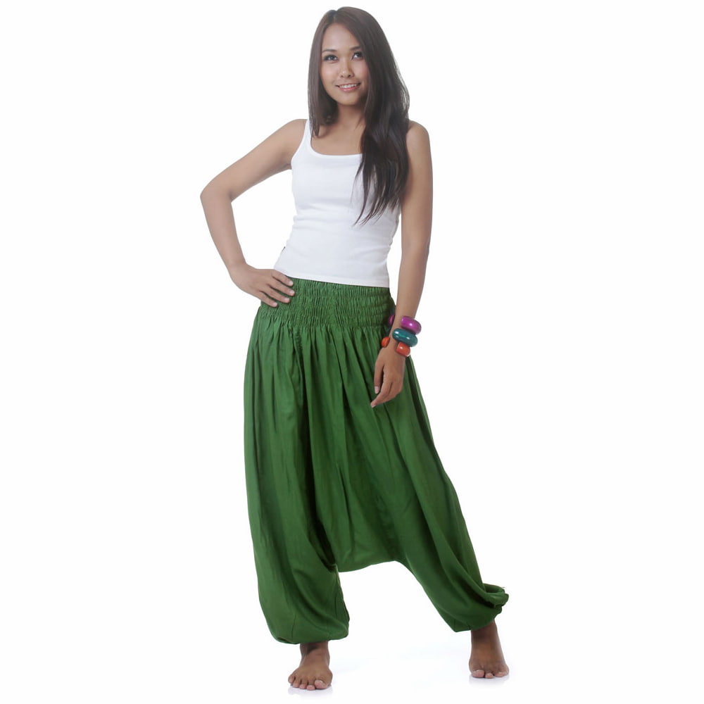 pantalon sarouel femme vert