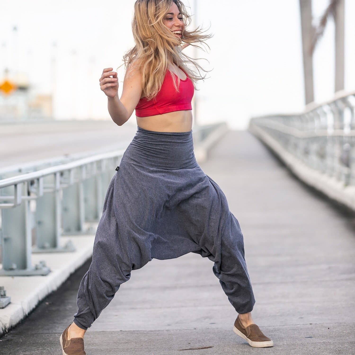 Pantalon Harem en Coton de Bambou Bio
