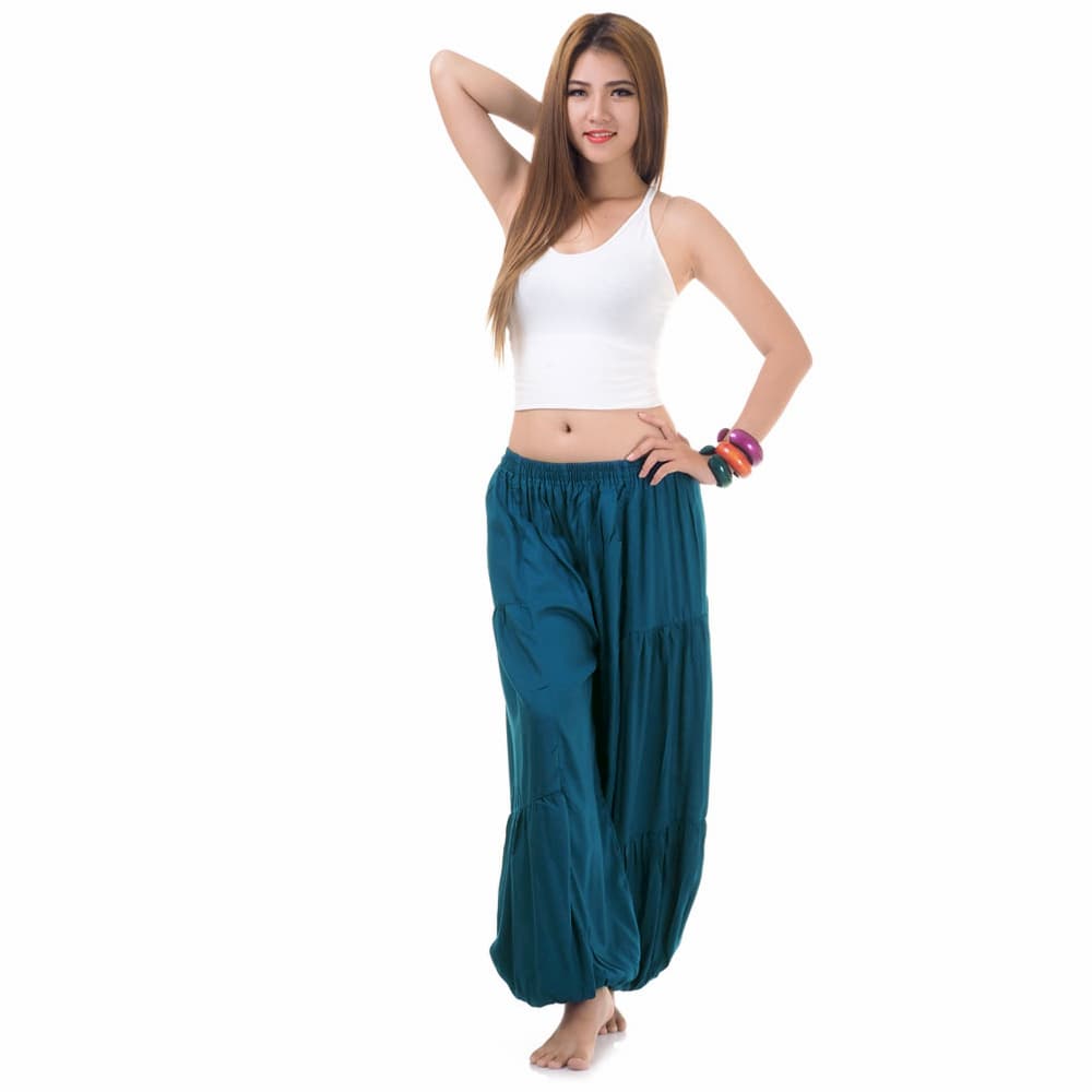 sarouel de yoga turquoise