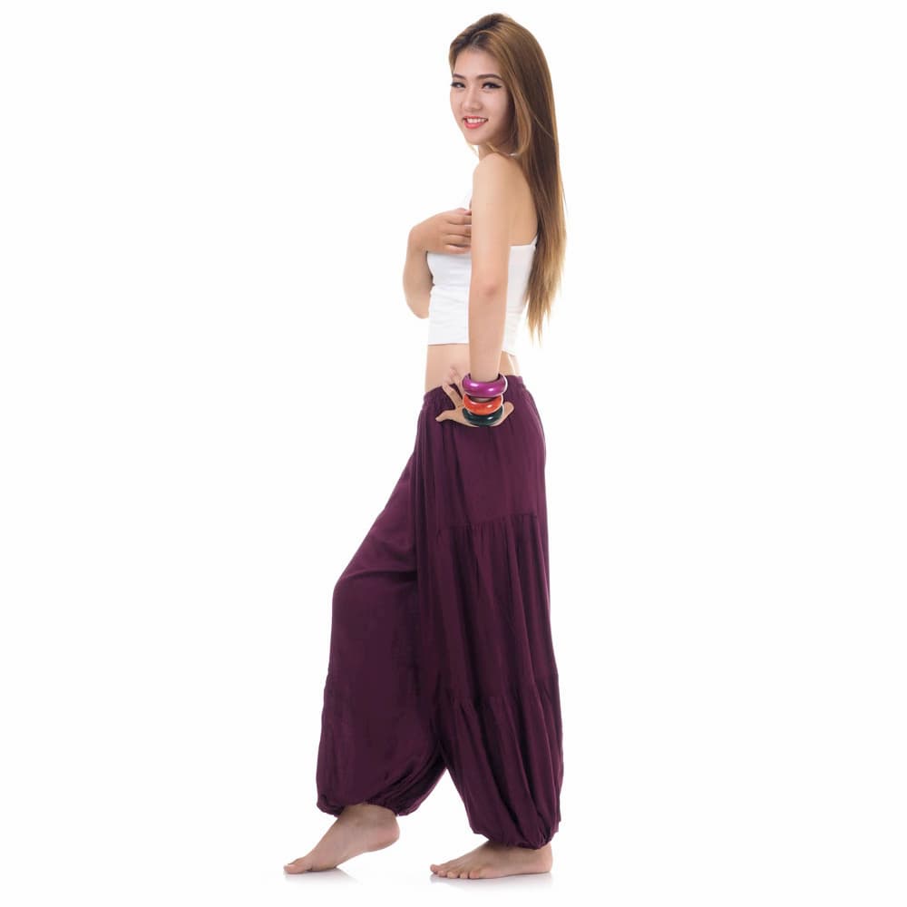 sarouel yoga violet